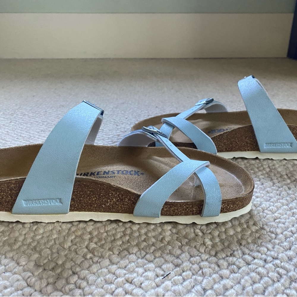 Mayari Light Blue birks size 38 regular.